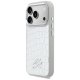 Karl Lagerfeld Croco KL Script Logo MagSafe Phone Case Cover iPhone 17 Pro - Silver