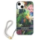 Guess Flower Strap Case for iPhone 13 mini, Blue