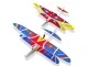 Illuminated Polystyrene Aeroplane Glider with an Electric Motor USB LED