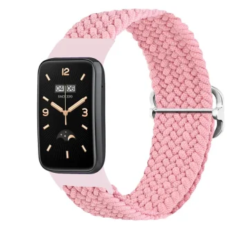 Telcon Braided Strap for Xiaomi Mi Band 7 Pro / M7 Pro, Pink