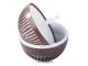 Air Humidifier and Aroma Diffuser with RGB LED Night Light, 300 ml, Dark Brown