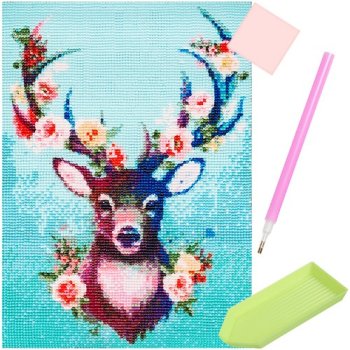 5D Diamond Painting Kit Deer H16213, DIY Diamond Art Craft