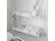 Two-Tier Kitchen and Bathroom Organizer Shelf, White