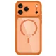 Tech-Protect MagPeak MagSafe CC Case for iPhone 18 Pro / 17 Pro, Transparent Orange