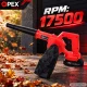 Cordless Leaf Blower OPEX TOOLS OPX28022 21V 150W with 2 Batteries and Collection Bag