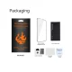Tempered Glass with Metal Frame for Samsung Galaxy A06 4G / 5G, Black