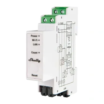 Shelly PRO 3EM Matter 120A 3-Phase Electricity Meter WiFi / Bluetooth