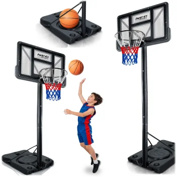 Neo-Sport NS-282 Adjustable Basketball Hoop (135-300 cm)