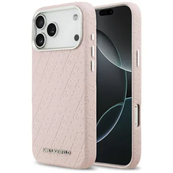 Karl Lagerfeld FW Stamped Karl MagSafe Phone Case Cover iPhone 17 Pro Max - Pink