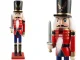 Wooden Nutcracker Soldier, Christmas Decorative Figurine, 30.5 cm