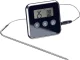 Digital Kitchen Thermometer with Probe for Meat and Smoking, Black