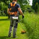 Adjustable Double Shoulder Harness for String Trimmers and Brush Cutters, Orange