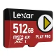 Lexar PLAY Pro microSD Express 7.1 512GB Memory Card