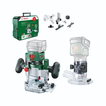 Bosch AdvancedTrimRouter 18V-8 Cordless Router Combi Set, 18V