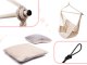 Brazilian Garden Home Hanging Swing Hammock Chair with Pillows Beige