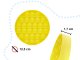 Push \"Pop it\" Bubble Fidget Antistress Tactile Sensory Toy, Yellow