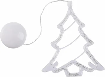 Christmas Tree LED Light ZD169A with Suction Cup, 10 LEDs, Warm White