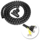 Cable Organizer and Management Sleeve 2m, Black