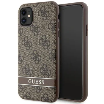 Guess iPhone 11 / XR Case 4G Stripe, Brown