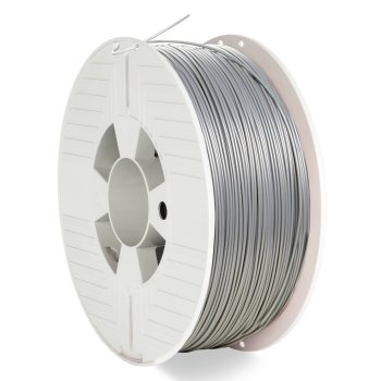 Verbatim PLA 3D Printer Filament 1.75mm 1kg Silver/Metal Grey