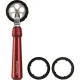 Marcato Atlas 150 Manual Pasta Machine with Pasta Wheel, Red