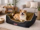 Soft Velour Pet Bed for Dogs and Cats, 65x55 cm