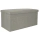 Foldable Storage Ottoman Pouf 76x38x38 cm, Grey