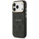 Guess iPhone 17 Pro vāciņš 4G PU Classic Logo MagSafe, melns