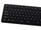 Silicone rubber USB keyboard with numeric keypad, black
