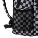 Kruzzel 30L Backpack with Shoe Bag, Checkered, Black