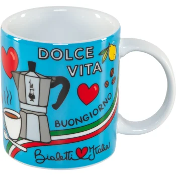 Bialetti Ciao Italia Porcelain Mug, 300 ml