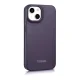 iCarer Leather Folio Case for iPhone 14 Plus with MagSafe, WMI14220715-DP, Dark Purple