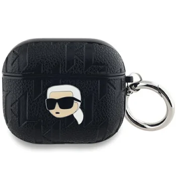 Karl Lagerfeld AirPods 3 Case Monogram Karl Head, Black