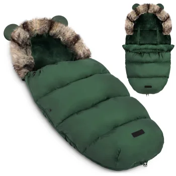 Vežimėlio ir rogučių miegmaišis Ricokids Elmi, 95 x 48 cm, Khaki