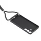 Samsung Galaxy A37 5G Case with Crossbody Strap and Fiber Lining, Black