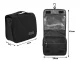 Hanging Travel Toiletry Bag Organizer with Hook and Handle, Black