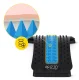 4Fizjo Back Stretching Device with 3-Level Adjustment, Black/Blue