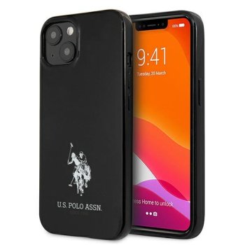 Apple iPhone 13 mini 5.4'' US Polo Horses Logo Case Cover (USHCP13SUMHK), Black
