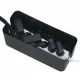 Cable and Power Strip Organizer Box, Black