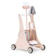 ECOTOYS Wooden Cleaning Toy Set with Trolley for Kids