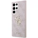 Guess 4G Big Metal Logo Case for Samsung Galaxy S23 Ultra, Pink