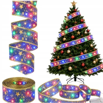 LED Christmas Ribbon 4m, 40 LED, Purple