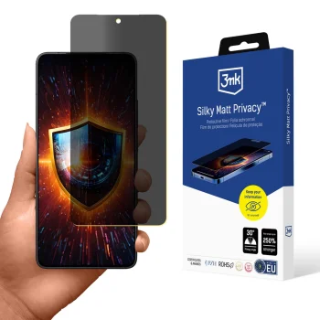 3mk Silky Matt Privacy Screen Protector for Xiaomi Poco F7 Pro / F7 Ultra