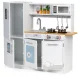 Ecotoys PLK553 Wooden Kids Kitchen with LED Light and Accessories