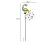 Solar Garden Light Peacock, LED, Warm Light, 110 cm