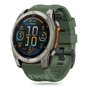 Tech-Protect Silicone Strap for Garmin Fenix 5S / 6S / 7S / 8 (43mm), Green