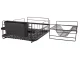 Two-Tier Dish Drainer with Tray, Black