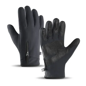 Anti-Slip Winter Touchscreen Sports Gloves (Size XL) - Black