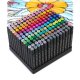 Nukido Dual Tip Alcohol Art Markers 168-Piece Set with Case NK-914