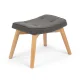 Sofotel Norse Upholstered Footstool, dark grey
